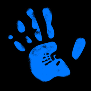 Baby Handprint  Mens Basic Tee Design